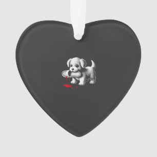 Chiot Mignon avec Chemise à Pantoufle Humour Noir