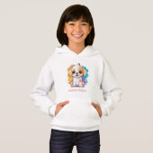Chiot mignon avec des points colorés (Devant entier)