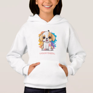 Chiot mignon avec des points colorés