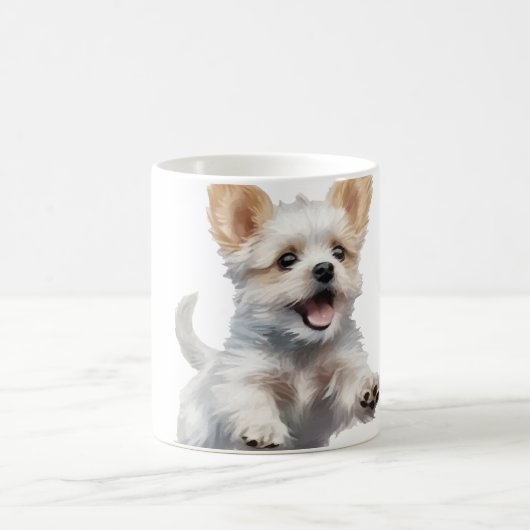 Chiot Mignon pour votre Tasse à Café (Centre)