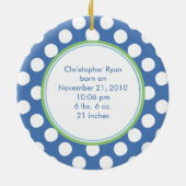 Chiot précieux de premier ornement de Noël du bébé (Dos)