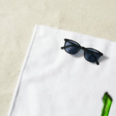 Chiot romantique avec serviette de plage Rose Drôl (En situation)