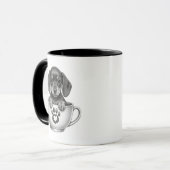 Chiot Teckel Tasse à Thé (Devant gauche)