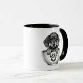Chiot Teckel Tasse à Thé (Devant droit)