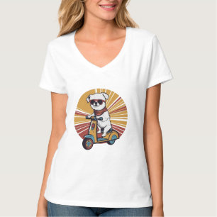 Chiot vintage au T-shirt Sunset