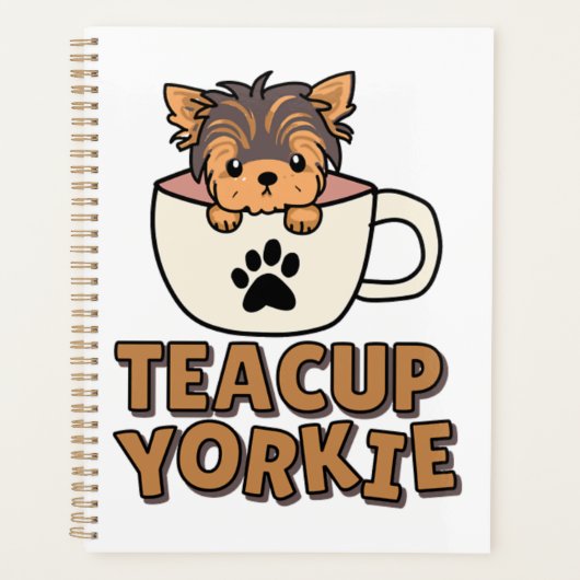 chiot Yorkie en tasse à thé  (Devant)