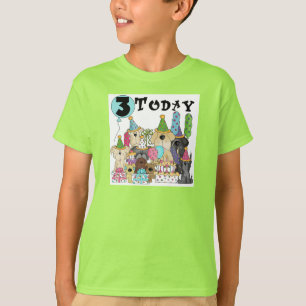 Chiots 3e anniversaire Bash Tshirts et cadeaux