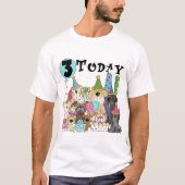 Chiots 3e anniversaire Bash Tshirts et cadeaux (Devant)