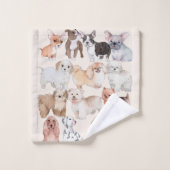 Chiots adorables mignons (Gant de toilette)