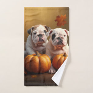 Chiots Bouledogue Automne Délice Citrouille