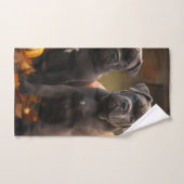 Chiots Cane Corso Délice d'Automne Citrouille (Serviette à main)