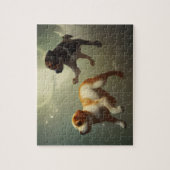 Chiots Courir Dans L'Espace Puzzle (Vertical)