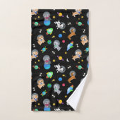 Chiots Dans L'espace Aquarelle Chiots Astronautes (Serviette à main)