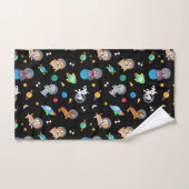 Chiots Dans L'espace Aquarelle Chiots Astronautes (Serviette à main)