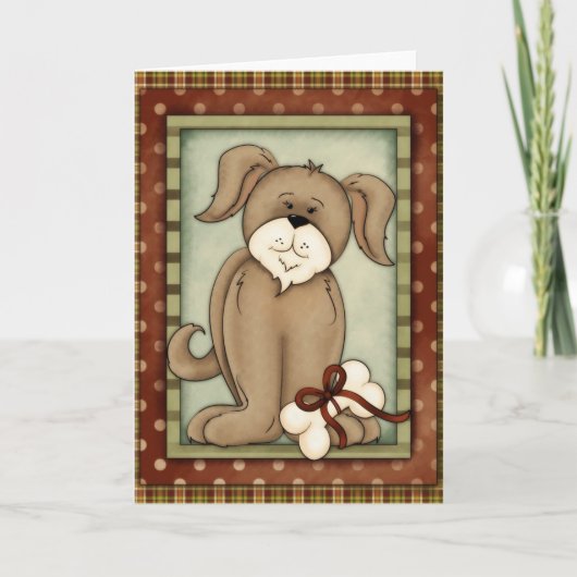Chiots de Noël Carte de voeux Design 3 (Devant)
