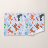 Chiots et chatons (Serviette à main)