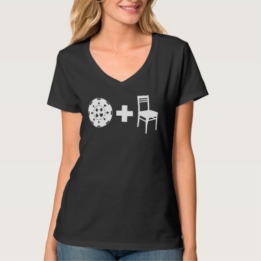 Chip And A Chair Poker T-shirt (Voorkant)