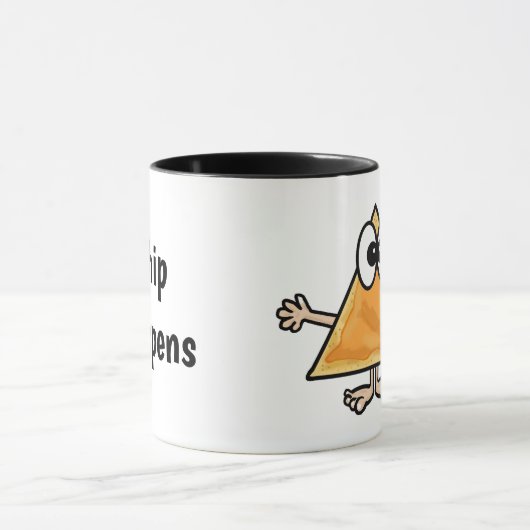 Chip Arrive à la Mug de café (Centre)