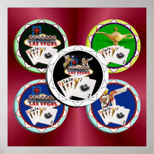 Chip Black Poker Affiche de bienvenue