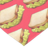 Chip Butty UK British English Food Sandwich Tafelkleed (Gekanteld)