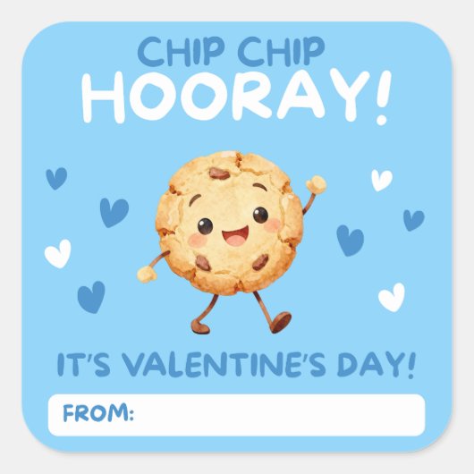 Chip, Chip, Hooray! Valentine Cookie Stickers (Devant)