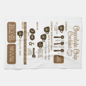 Chip chocolat Cookies Recette Thé Serviette de cui (Horizontal)