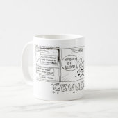 Chip de pomme de terre Drôle Cartoon Mug (Devant gauche)