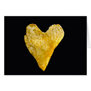 Chip de pomme de terre en forme de coeur