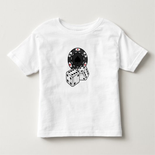 Chip & Dice voor Poker Kinder Shirts (Voorkant)