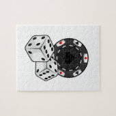 Chip & Dice voor Poker Legpuzzel (Horizontaal)