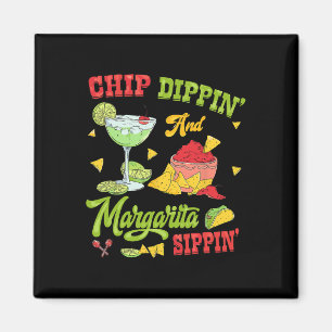 Chip Dippin en Margarita Sippin Cinco de Mayo 1 Magneet