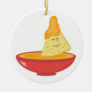 Chip en dip keramisch ornament