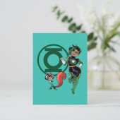 Chip & Green Lantern Briefkaart (Staand voorkant)
