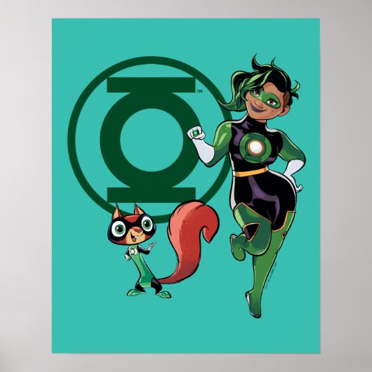 Chip & Green Lantern Poster (Voorkant)