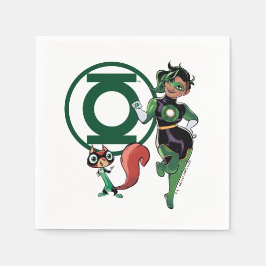 Chip & Green Lantern Servet (Voorkant)