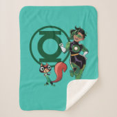 Chip & Green Lantern Sherpa Deken (Voorkant)