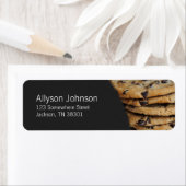 Chip gris foncé et chocolat Cookies Étiquette de a (En situation)