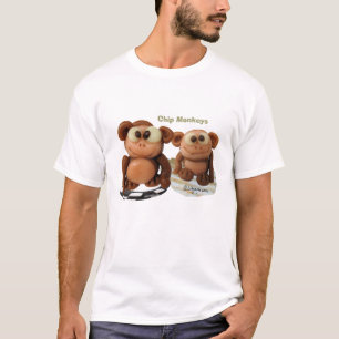 Chip Monkeys Kinder Funny T Shirt