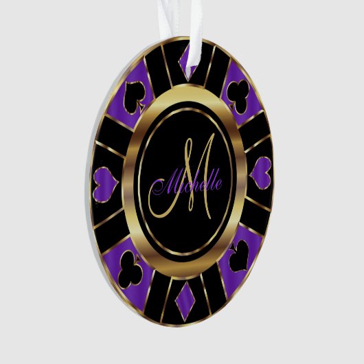 Chip Monogram Poker Casino - violet (devant)