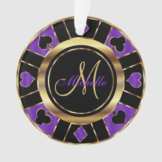 Chip Monogram Poker Casino - violet (devant)