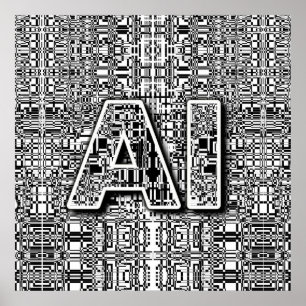 chip voor kunstmatige intelligentie poster