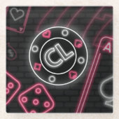 chipleider glazen onderzetter (Voorkant)