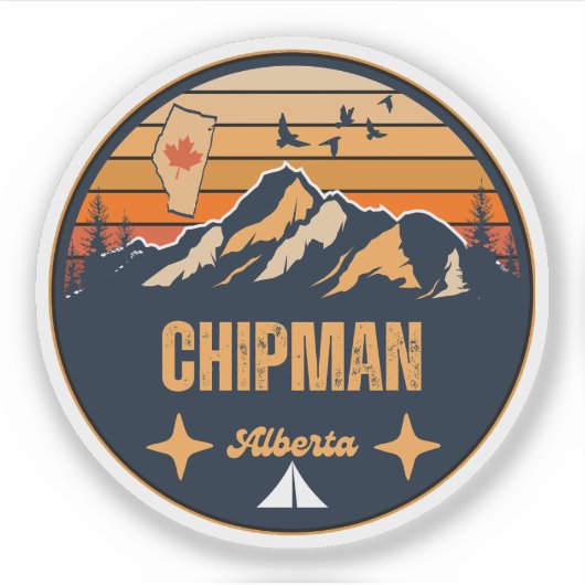 Chipman, Alberta Sticker (Voorkant)