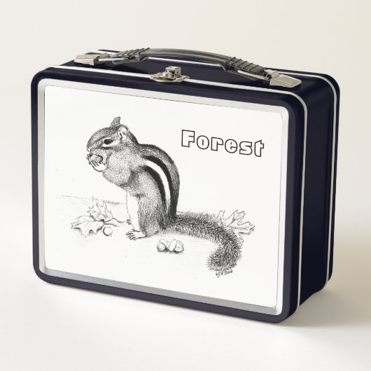Chipmunk & Acorns Lunch Box (Voorkant)