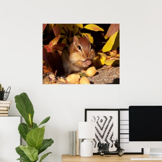 Chipmunk - Afdruk Poster (Thuiskantoor)