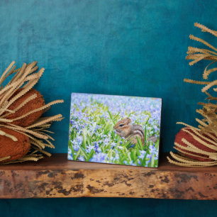 Chipmunk Art Decor Plaque Fotoplaat