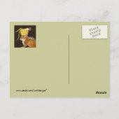 chipmunk avec maïs et scallion carte postale casqu (Dos)