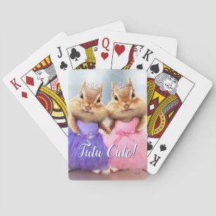 Chipmunk Ballerina Duo Pokerkaarten