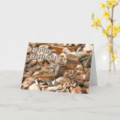 Chipmunk Birthday Kaart (Gele Bloem)