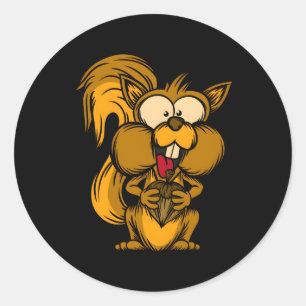 Chipmunk Bos Dweller Knaagdier Eekhoorn Ronde Sticker